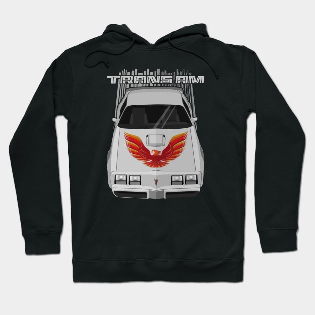 Firebird Trans Am 79-81 - silver and orange Hoodie by V8social